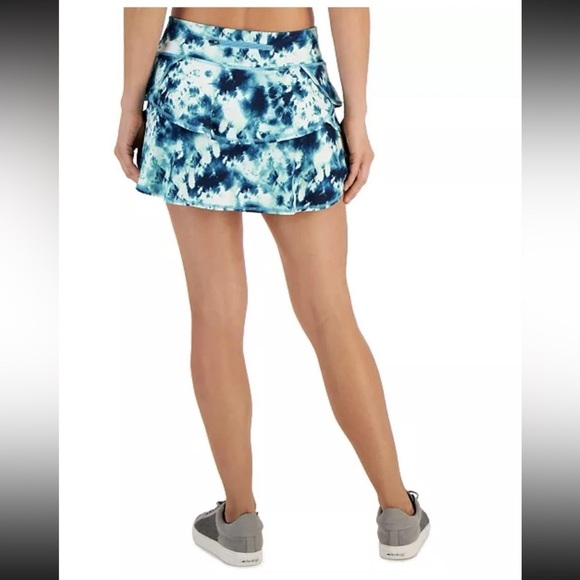 IDEOLOGY Teal Tye-Dye Women’s Active Swim Flounce Skort Plus Size XL EUC - Picture 10 of 11